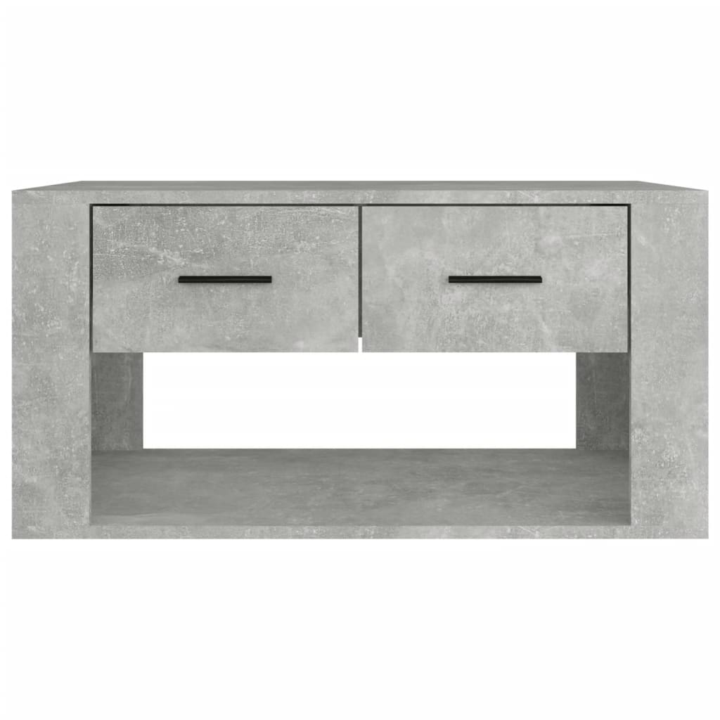 Tavolino da Salotto Grigio Cemento 80x50x40cm Legno Multistrato | homemem39