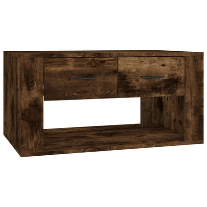 Tavolino da Salotto Rovere Fumo 80x50x40 cm Legno Multistrato | homemem39