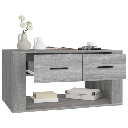 Tavolino da Salotto Grigio Sonoma 80x50x40 cm Legno Multistrato | homemem39
