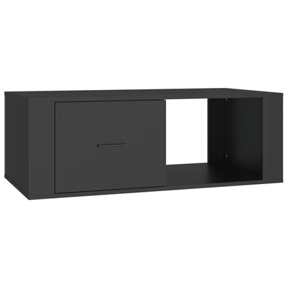 Tavolino da Salotto Nero 100x50,5x35 cm in Legno Multistrato | homemem39