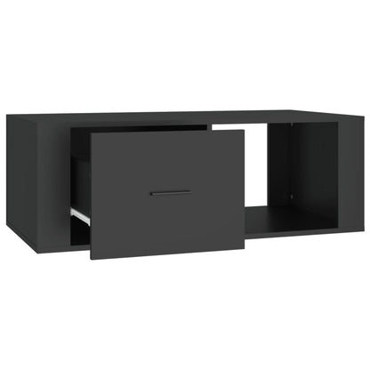 Tavolino da Salotto Nero 100x50,5x35 cm in Legno Multistrato | homemem39