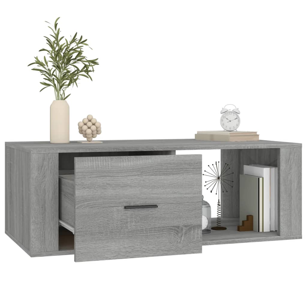 Tavolino Salotto Grigio Sonoma 100x50,5x35 cm Legno Multistrato | homemem39