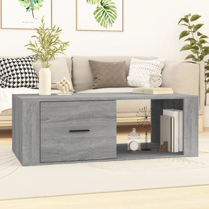 Tavolino Salotto Grigio Sonoma 100x50,5x35 cm Legno Multistrato | homemem39