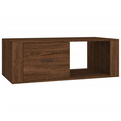 Tavolino Salotto Rovere Marrone 100x50,5x35cm Legno Multistrato | homemem39