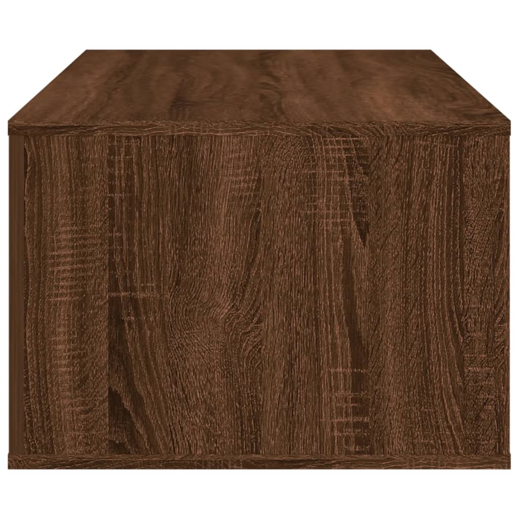 Tavolino Salotto Rovere Marrone 100x50,5x35cm Legno Multistrato | homemem39