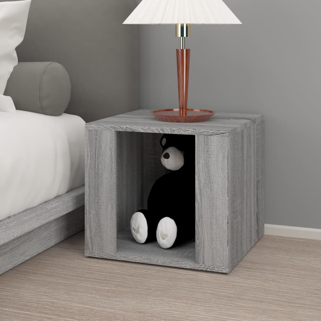Comodino Grigio Sonoma 41x40x36 cm in Legno Multistrato - homemem39
