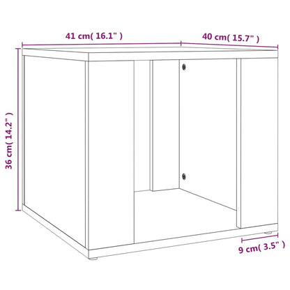 Comodino Grigio Sonoma 41x40x36 cm in Legno Multistrato - homemem39