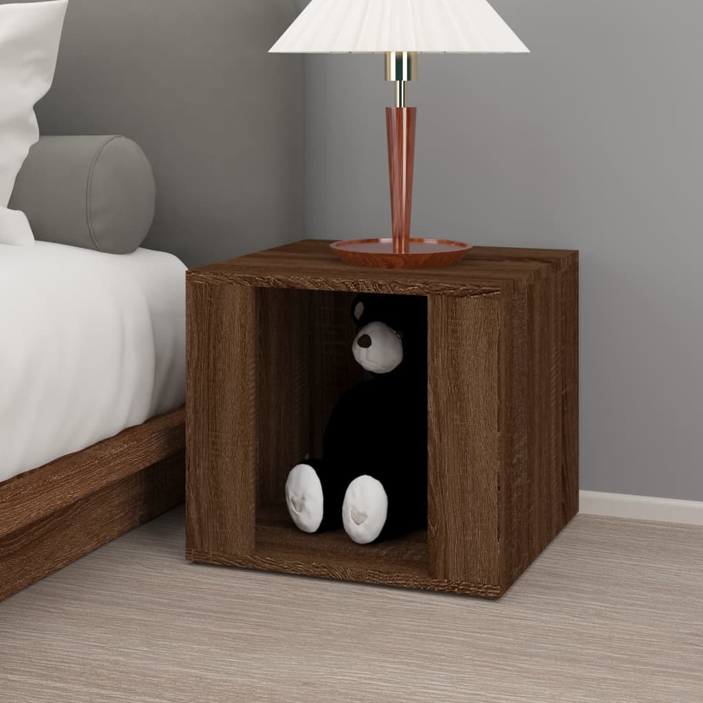 Comodino Rovere Marrone 41x40x36 cm in Legno Multistrato - homemem39