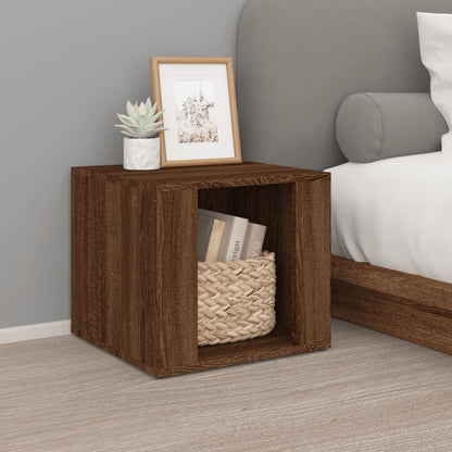 Comodino Rovere Marrone 41x40x36 cm in Legno Multistrato - homemem39