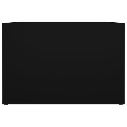 Comodino Nero 57x55x36 cm in Legno Multistrato - homemem39