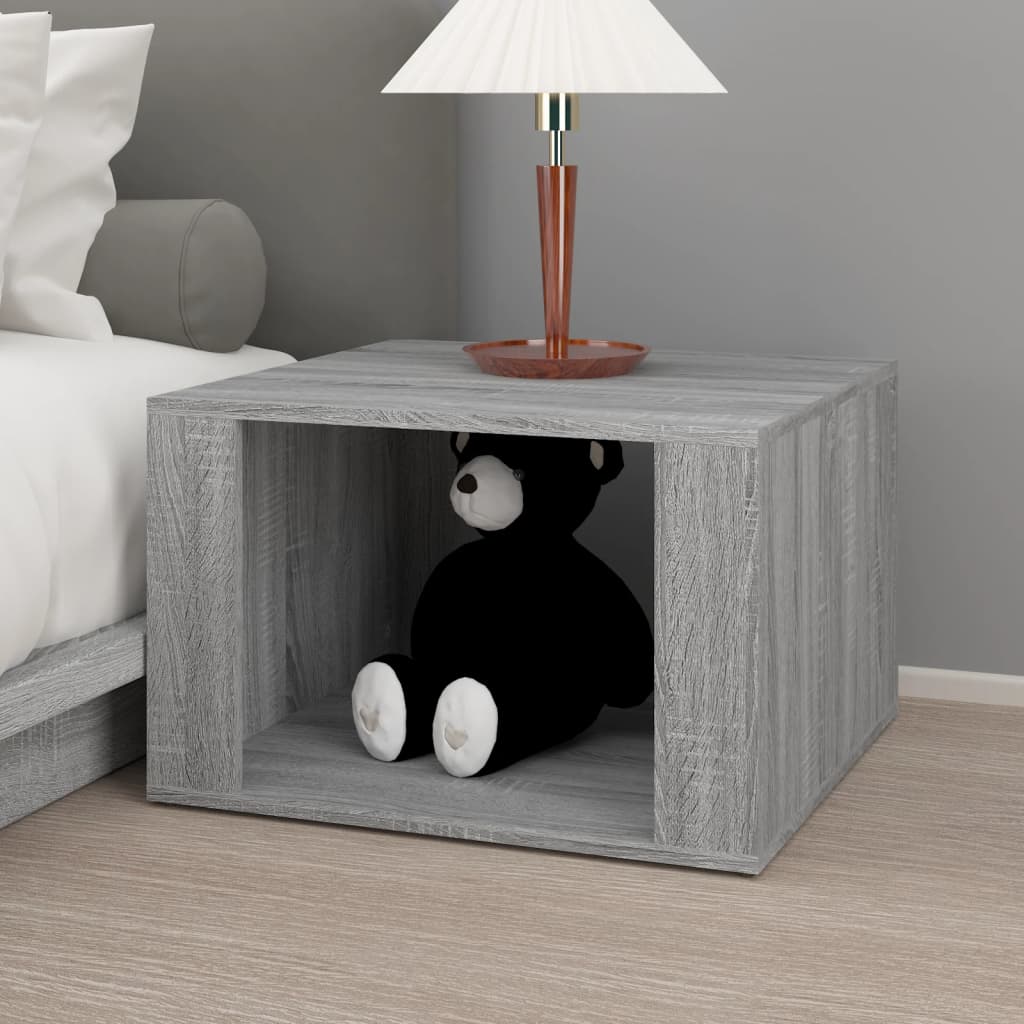 Comodino Grigio Sonoma 57x55x36 cm in Legno Multistrato - homemem39
