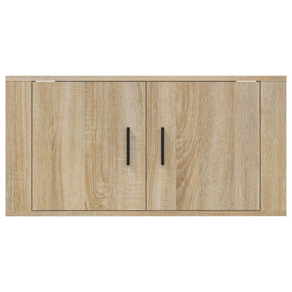 Mobile Porta TV a Parete rovere sonoma 80x34,5x40 cm