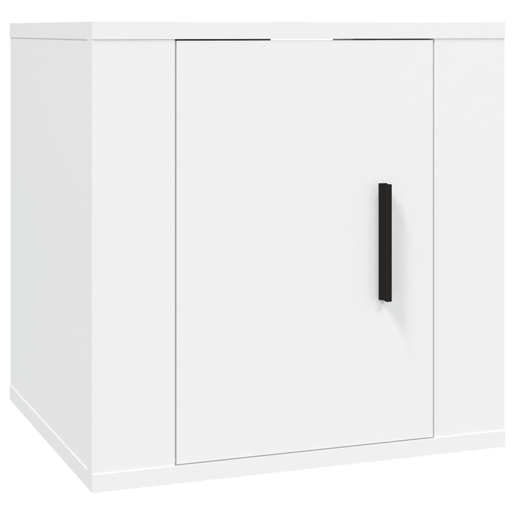 Mobili Porta TV a Parete 2 pz Bianco 40x34,5x40 cm - homemem39