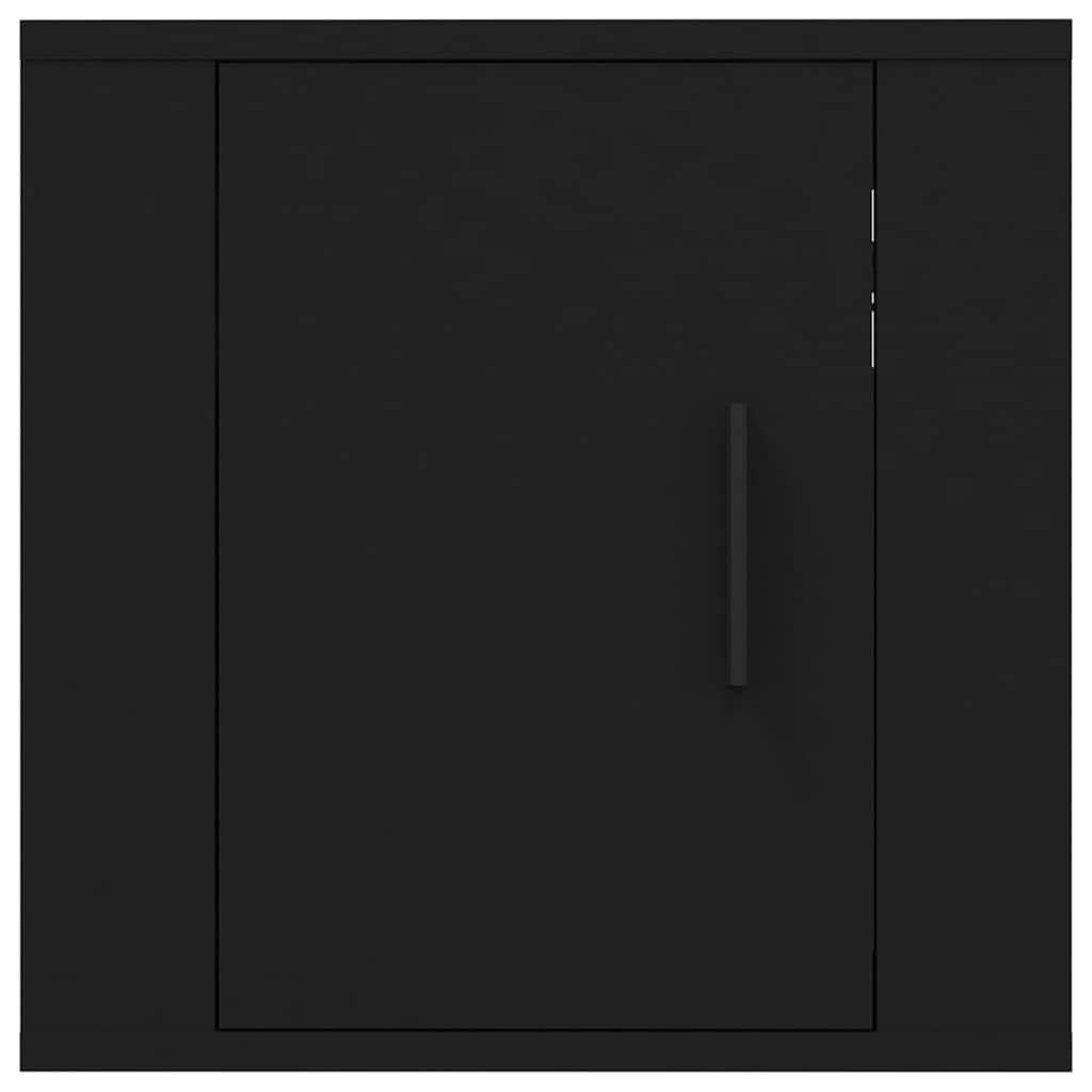Mobili Porta TV a Parete 2 pz Nero 40x34,5x40 cm - homemem39