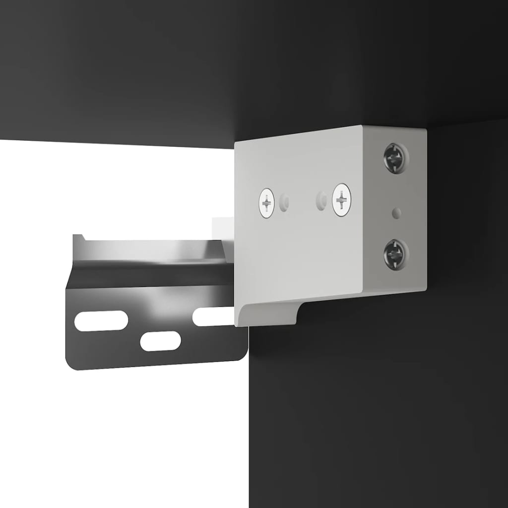 Mobile Porta TV a Parete Nero 40x34,5x60 cm - homemem39