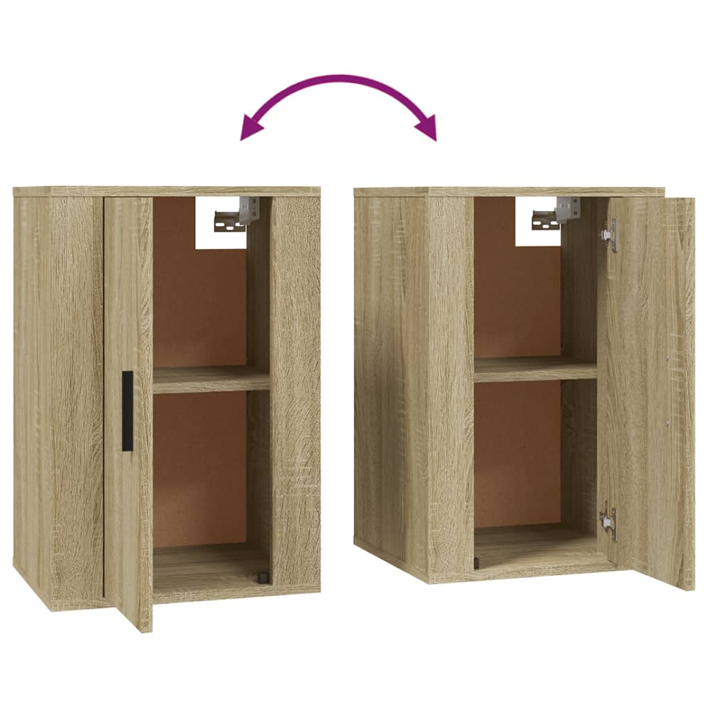 Mobile Porta TV a Parete Rovere Sonoma 40x34,5x60 cm - homemem39