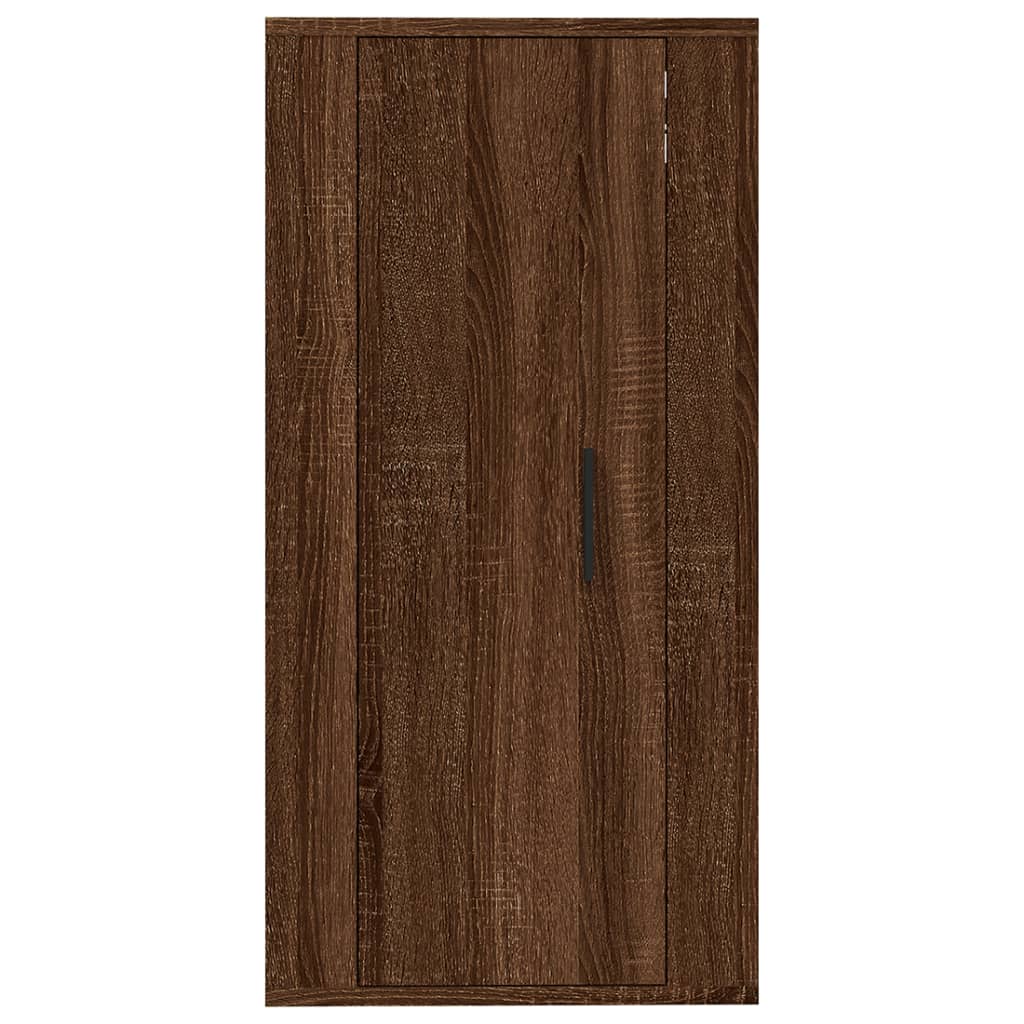 Mobile Porta TV a Parete Rovere Marrone 40x34,5x80 cm - homemem39