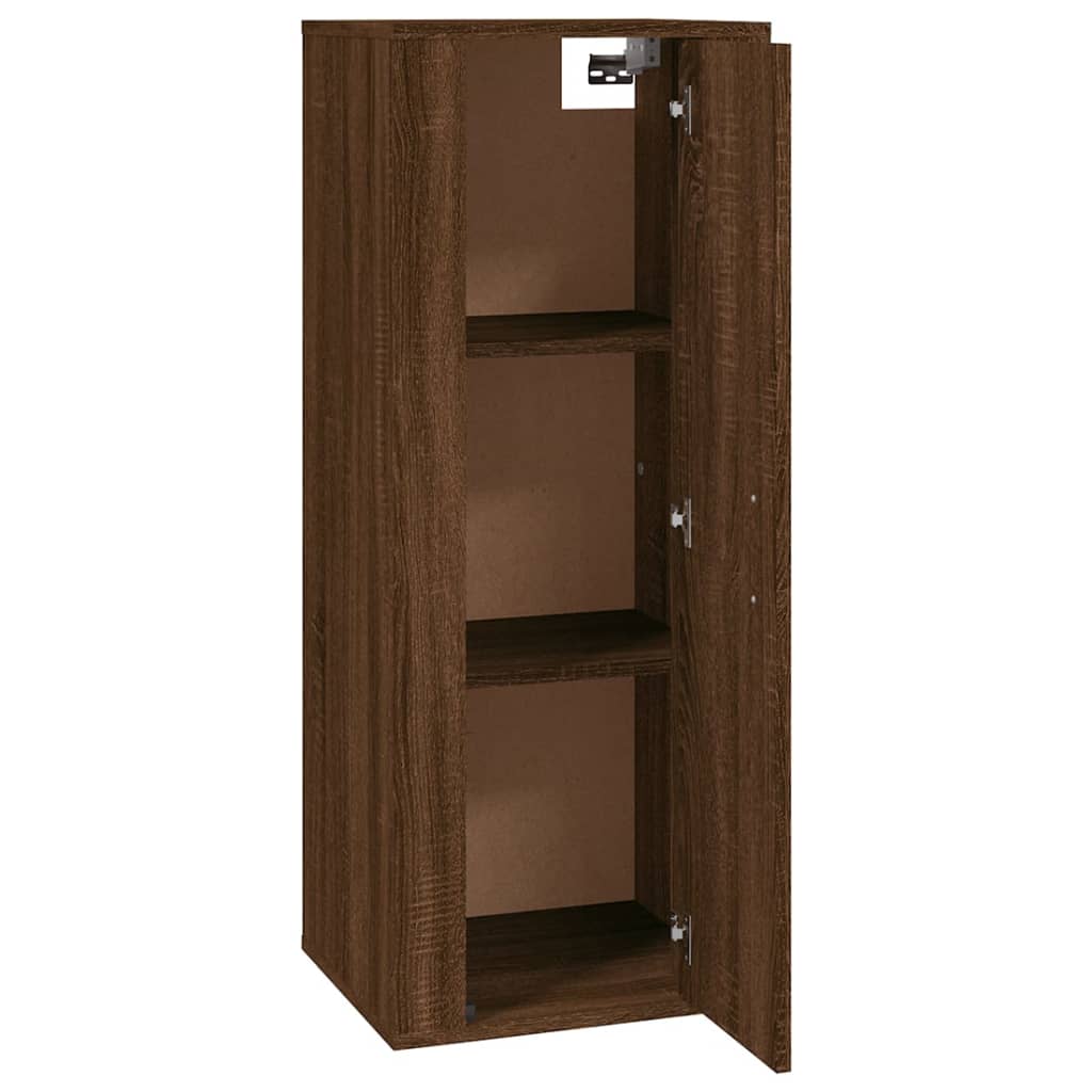 Mobile Porta TV a Parete Rovere Marrone 40x34,5x100 cm - homemem39