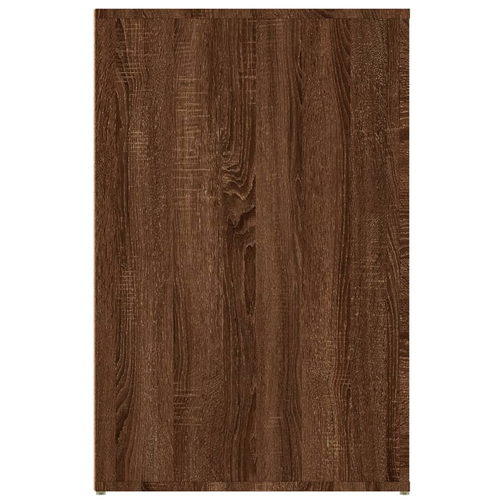 Scrivania Rovere Marrone 100x49x75 cm in Legno Multistrato - homemem39