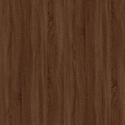 Scrivania Rovere Marrone 100x49x75 cm in Legno Multistrato - homemem39