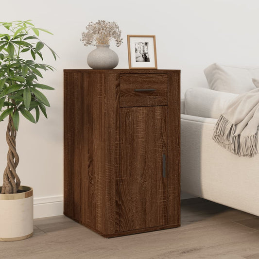 Mobile Scrivania rovere marrone 40x49x75 cm Legno Multistrato - homemem39