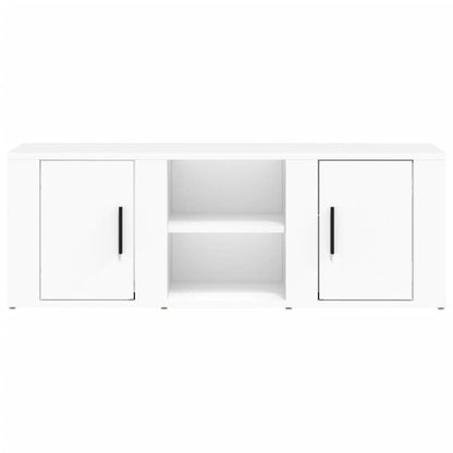Mobile Porta TV Bianco 100x31,5x35 cm in Legno Multistrato