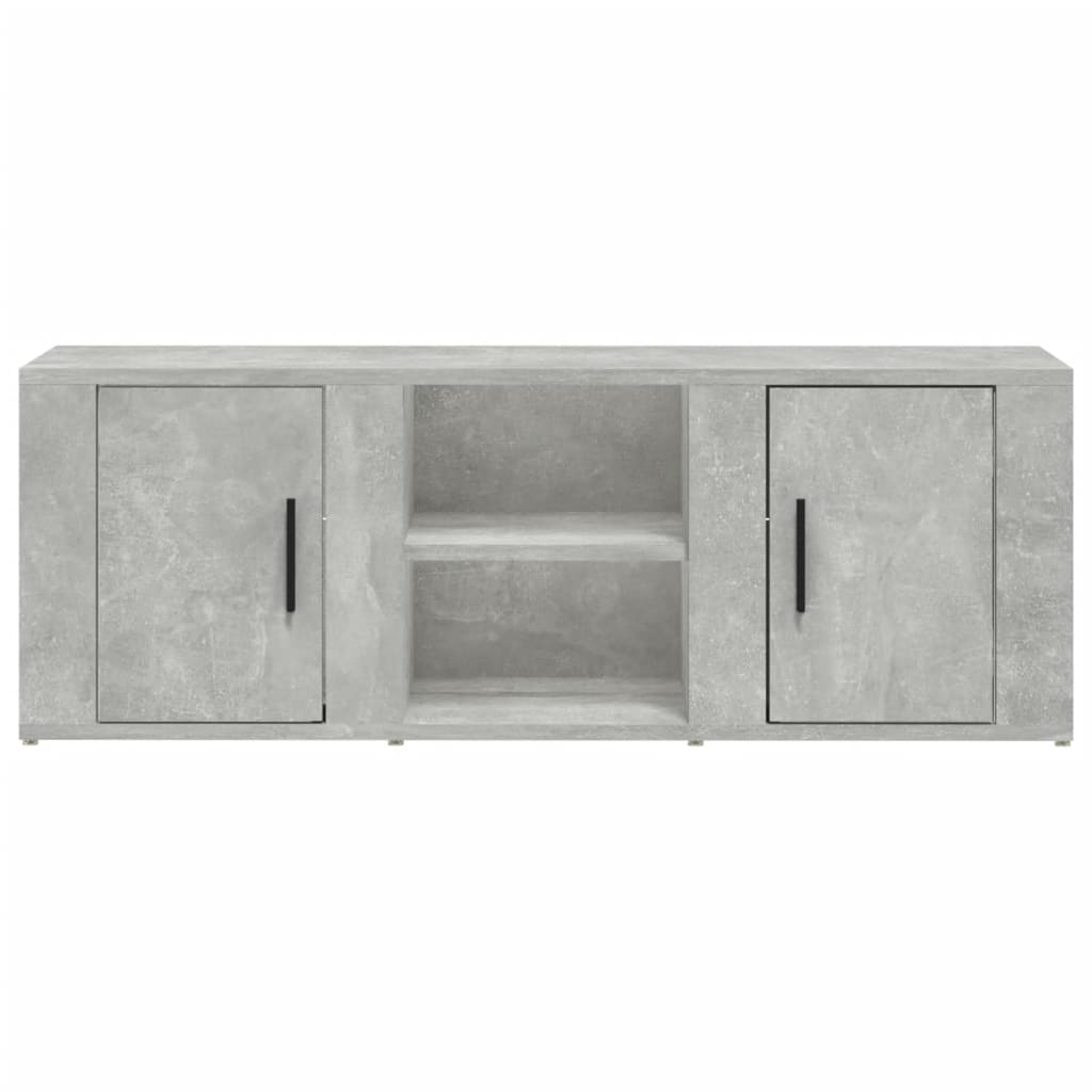 Mobile per TV Grigio Cemento 100x31,5x35 cm Legno Multistrato