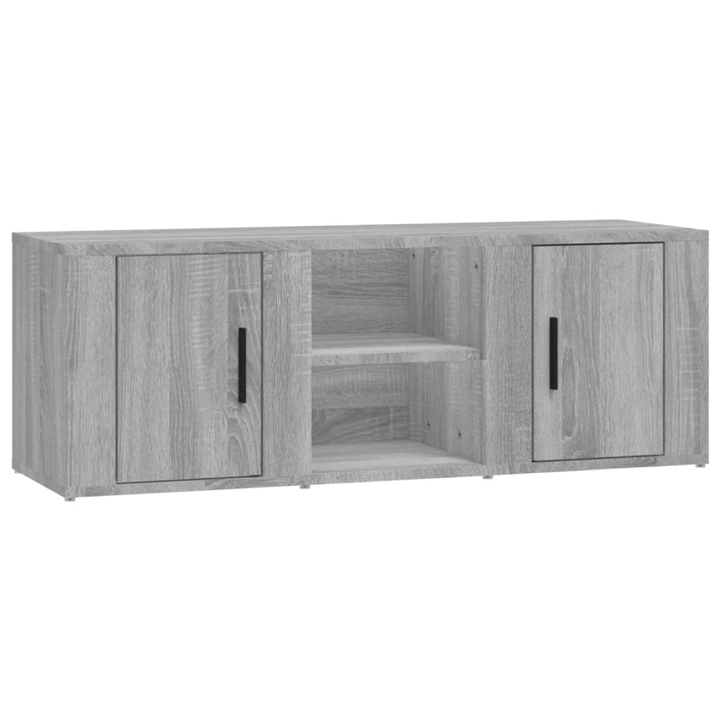 Mobile TV Grigio Sonoma 100x31,5x35 cm in Legno Multistrato
