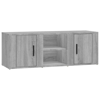 Mobile TV Grigio Sonoma 100x31,5x35 cm in Legno Multistrato
