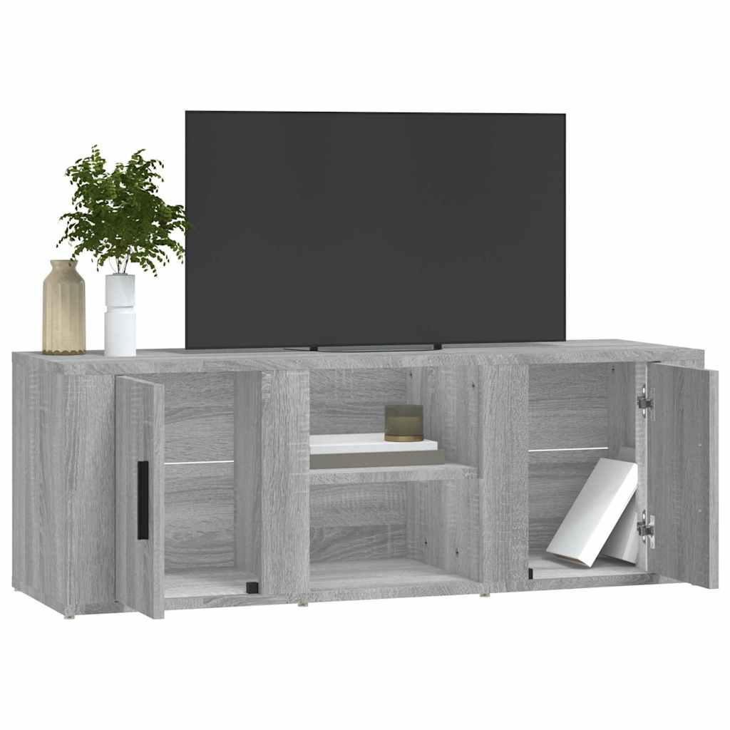 Mobile TV Grigio Sonoma 100x31,5x35 cm in Legno Multistrato