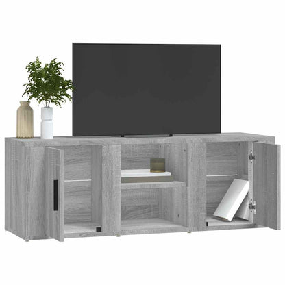 Mobile TV Grigio Sonoma 100x31,5x35 cm in Legno Multistrato