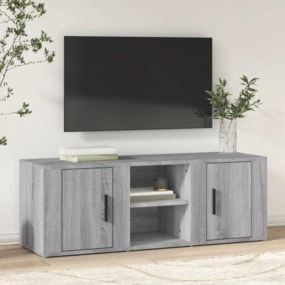 Mobile TV Grigio Sonoma 100x31,5x35 cm in Legno Multistrato
