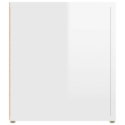 Mobili TV 2 pz Bianco Lucido 80x31,5x36cm in Legno Multistrato