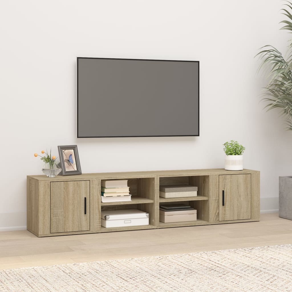 Mobili per TV 2pz Rovere Sonoma 80x31,5x36 cm Legno Multistrato - homemem39