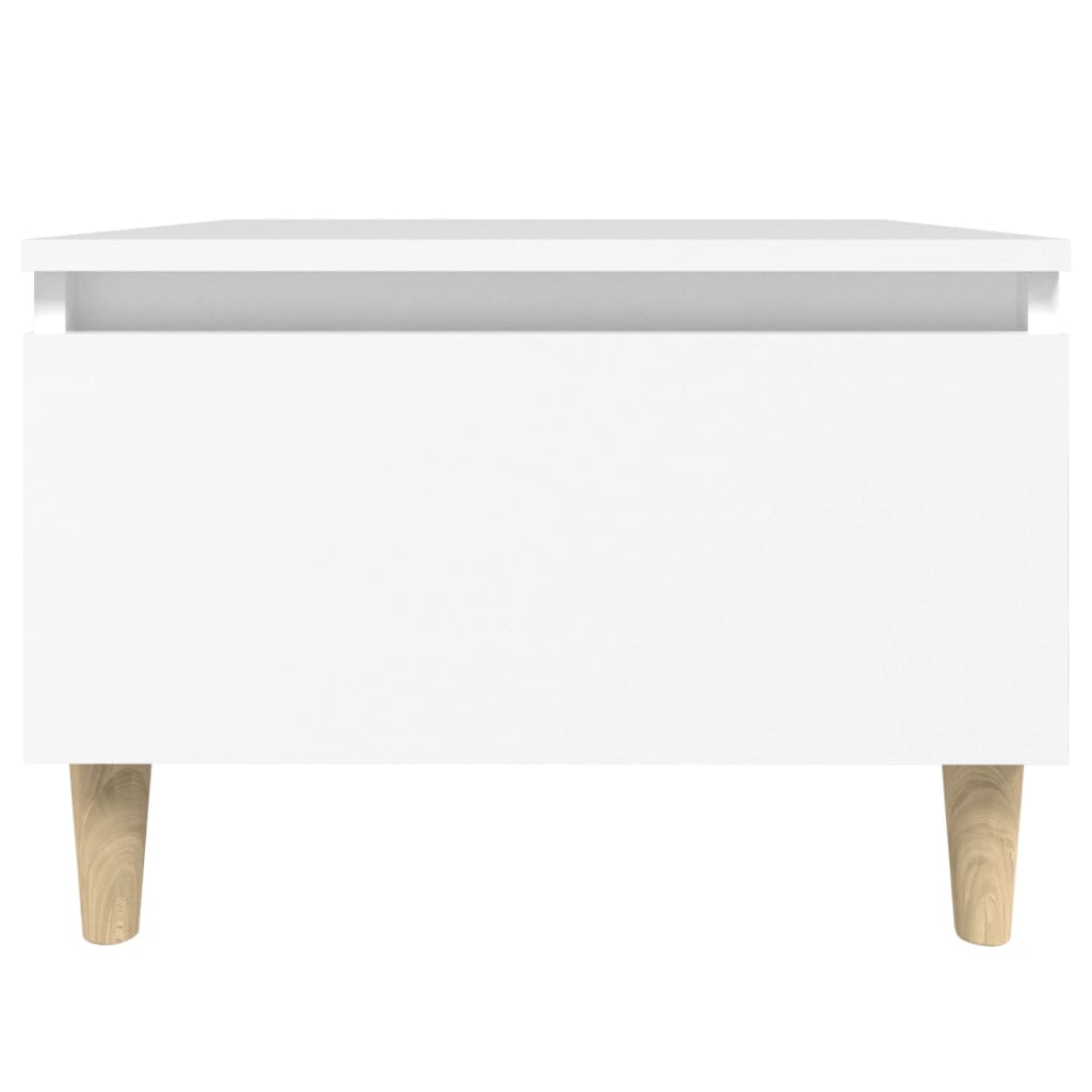 Tavolini Bianchi 2pz 50x46x35 cm in Legno Multistrato - homemem39