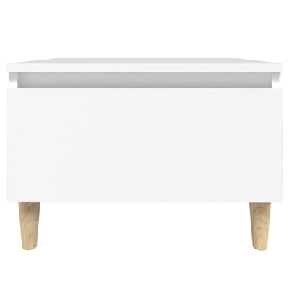 Tavolini Bianchi 2pz 50x46x35 cm in Legno Multistrato - homemem39