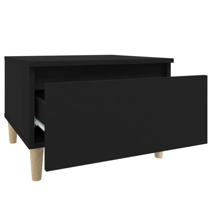 Tavolini 2pz Neri 50x46x35 cm in Legno Multistrato - homemem39