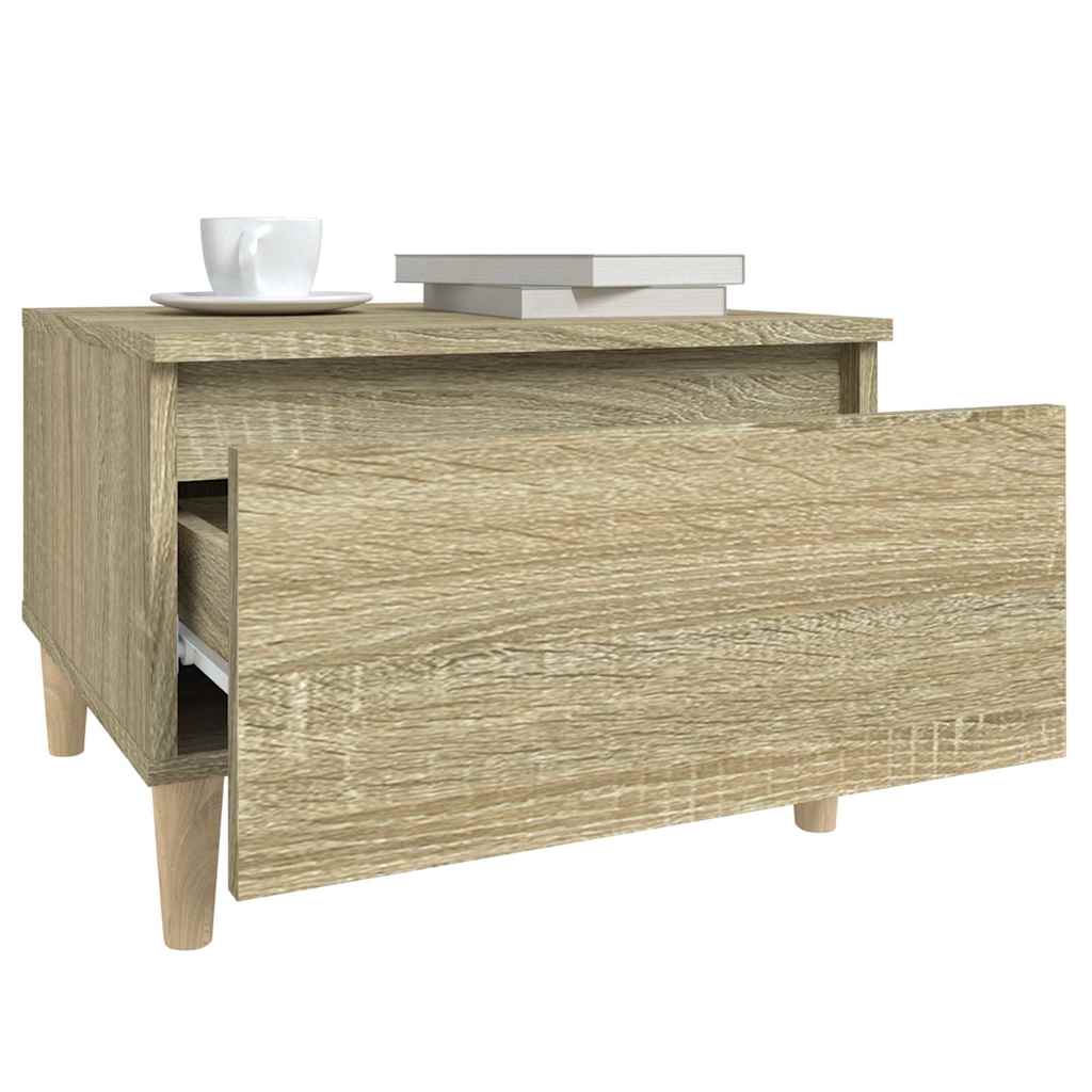Tavolino Rovere Sonoma 50x46x35 cm in Legno Multistrato