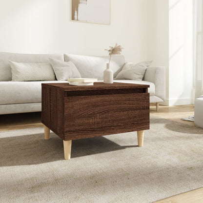 Tavolino da Salotto Rovere Marrone 50x46x35cm Legno Multistrato - homemem39