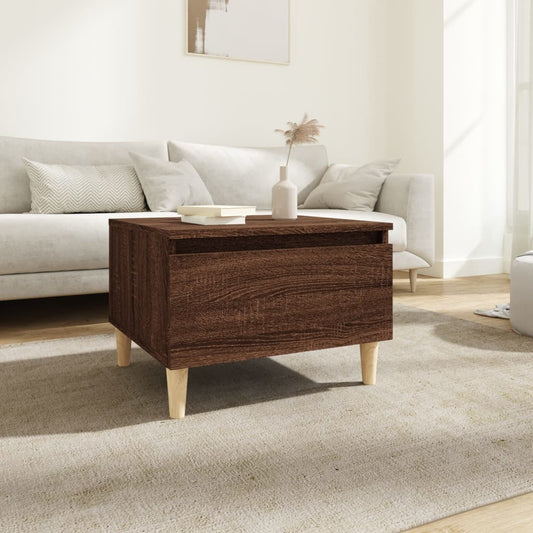 Tavolino da Salotto Rovere Marrone 50x46x35cm Legno Multistrato - homemem39