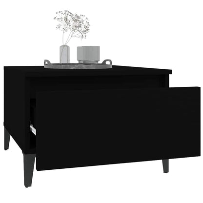 Tavolino Nero 50x46x35 cm in Legno Multistrato