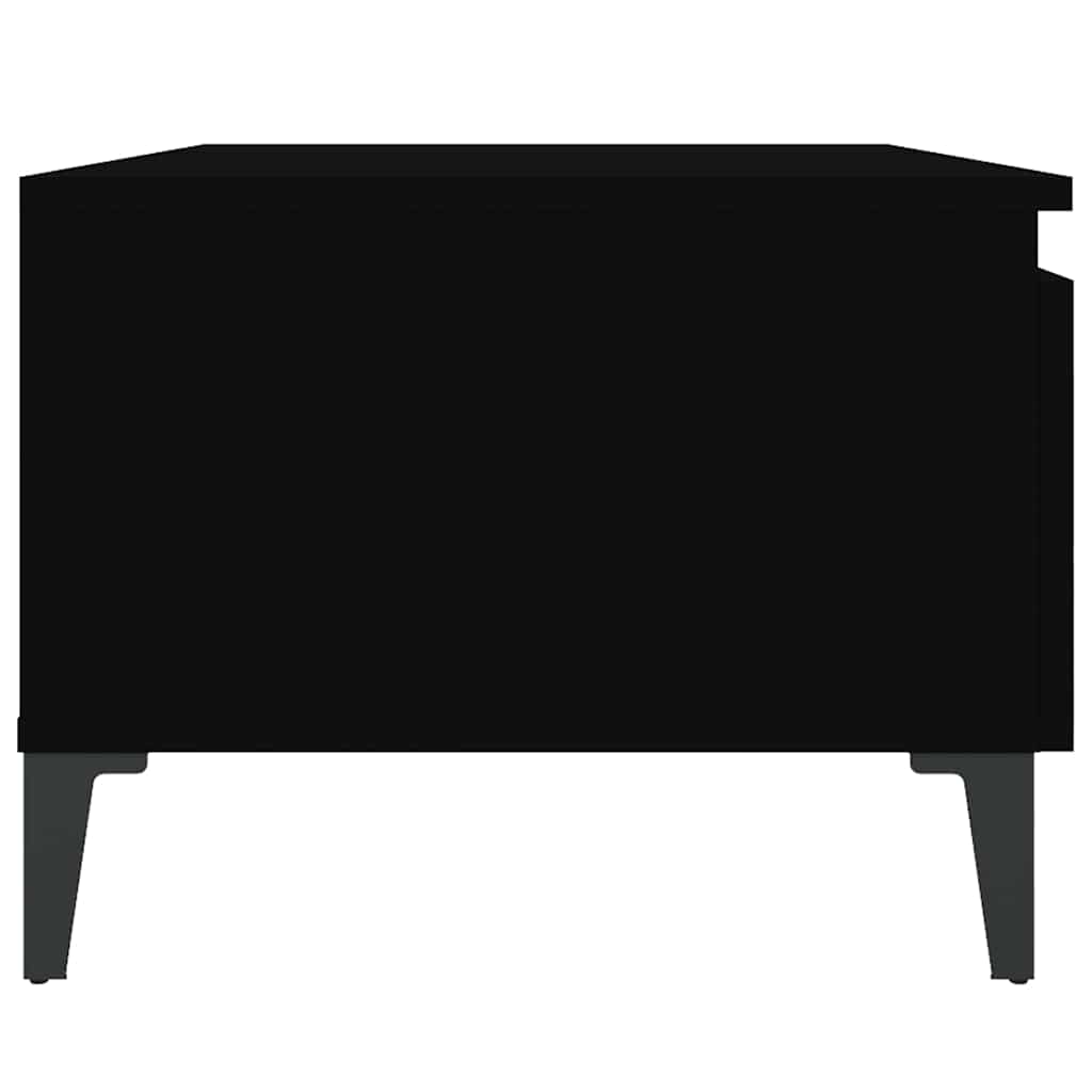 Tavolino Nero 50x46x35 cm in Legno Multistrato