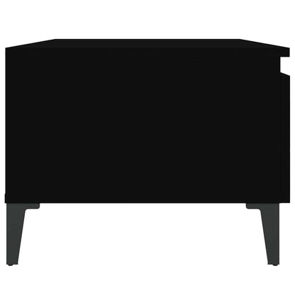 Tavolini 2pz Neri 50x46x35 cm in Legno Multistrato