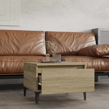 Tavolino Rovere Sonoma 50x46x35 cm in Legno Multistrato