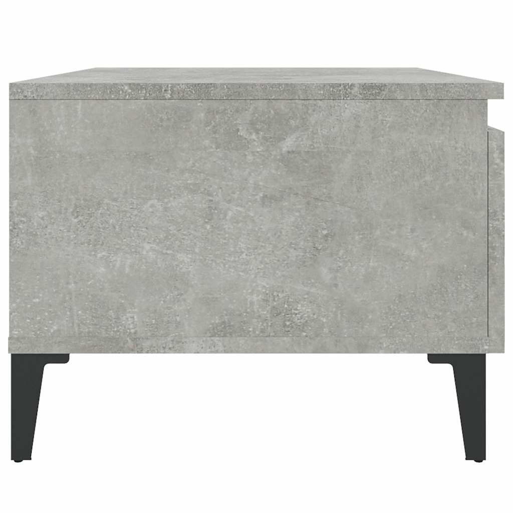 Tavolino Grigio Cemento 50x46x35 cm in Legno Multistrato