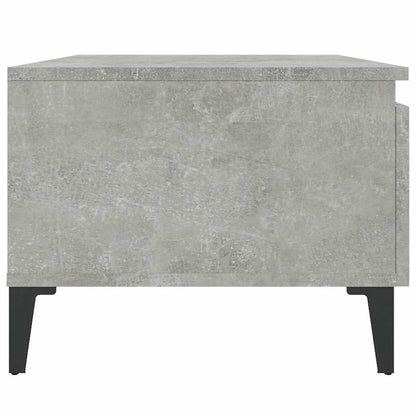 Tavolino Grigio Cemento 50x46x35 cm in Legno Multistrato