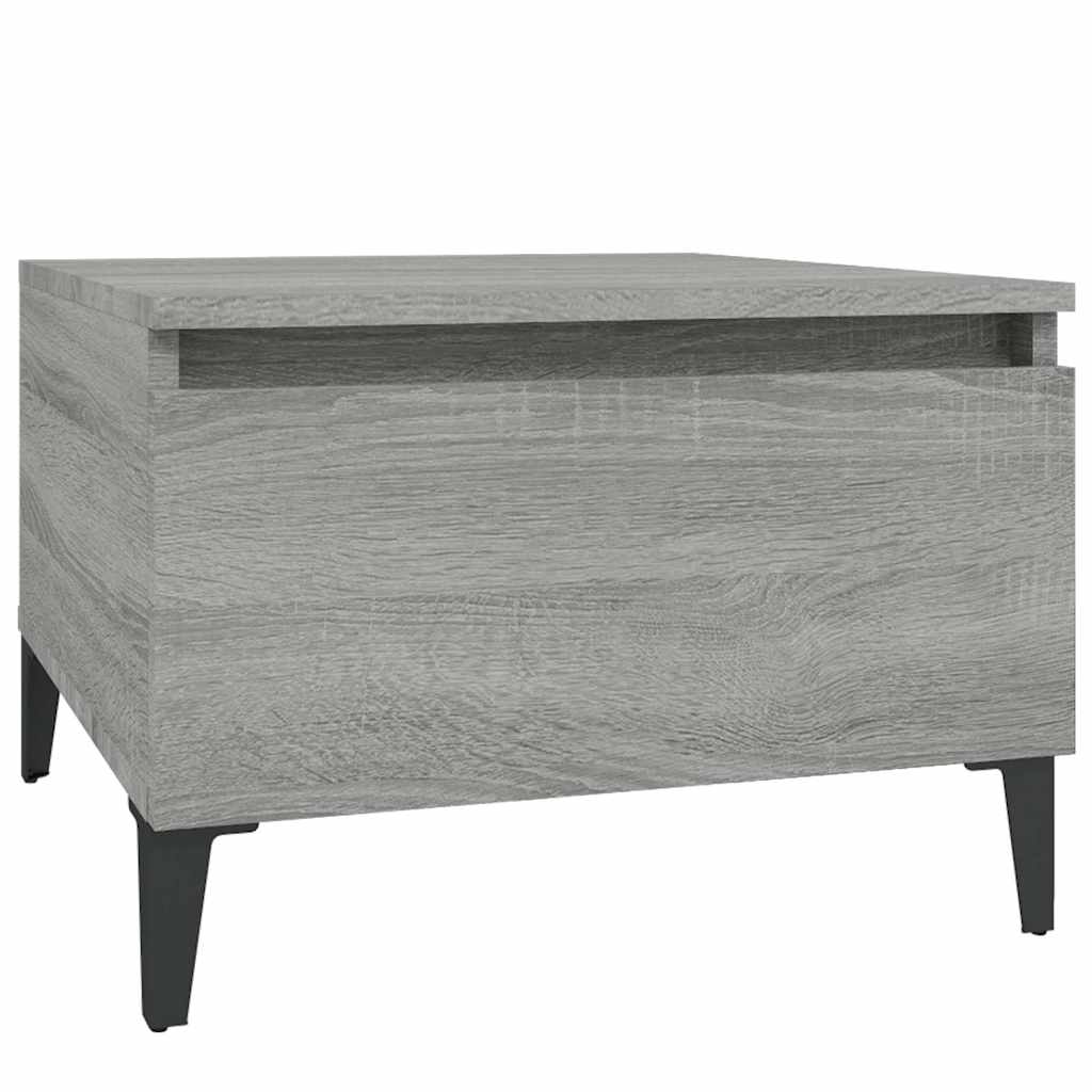 Tavolino Grigio Sonoma 50x46x35 cm in Legno Multistrato