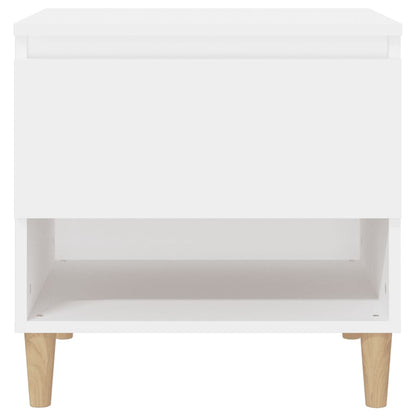 Comodini 2 pz Bianchi 50x46x50 cm in Legno Multistrato - homemem39
