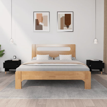 Comodini 2 pz Neri 50x46x50 cm in Legno Multistrato - homemem39