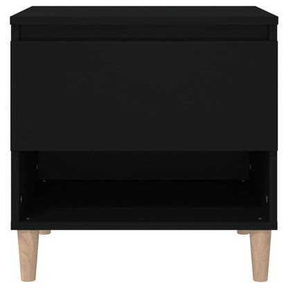 Comodini 2 pz Neri 50x46x50 cm in Legno Multistrato - homemem39